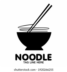 Noodle restaurant and food Japanese logo 