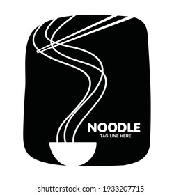 Noodle restaurant logo , bowl noodle logo 