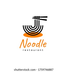 noodle restaurant logo design template for restaurant food businesses and cafes