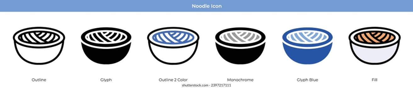 Noodle set with 6 style