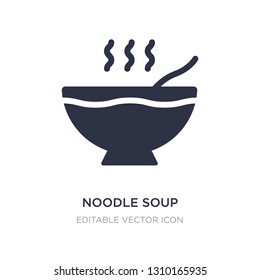 noodle soup icon on white background. Simple element illustration from Food concept. noodle soup icon symbol design.