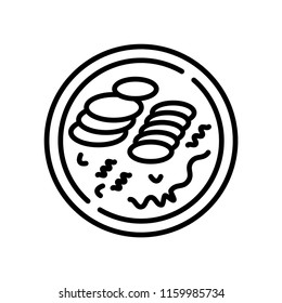 Noodle soup icon vector isolated on white background, Noodle soup transparent sign
