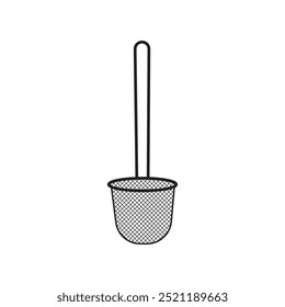 noodle strainer ícone vetor ilustração design simples