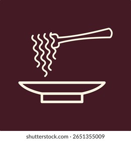 Noodle trendy useful important vector Illustration design delightful colorful background.eps