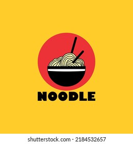 noodle vector logo design idea, suitable use for icon, symbol or element design for restaurant 
