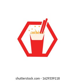 Noodler icon Vector Illustration design Logo template