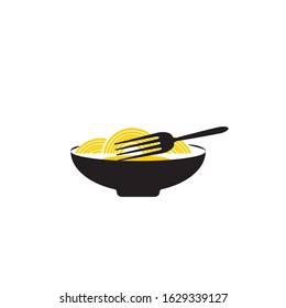 Noodler icon Vector Illustration design Logo template