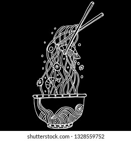 noodles bowl, sketch