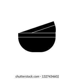 Noodles bowl vector icon. filled flat sign for mobile concept and web design. Chinese soup in bowl with chopsticks solid icon. Symbol, logo illustration. Pixel perfect vector graphics