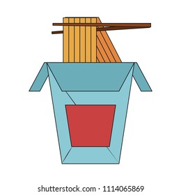 Noodles in box