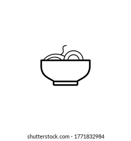 noodles, food icon vector illustration