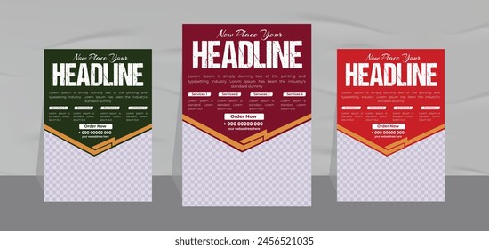 noodles food menu poster design and restaurant fast food flyer design template