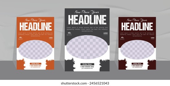 noodles food menu poster design and restaurant fast food flyer design template