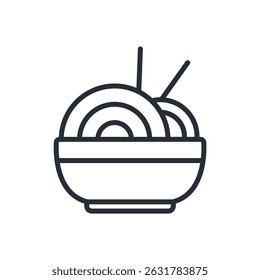 noodles icon collection .design style with background