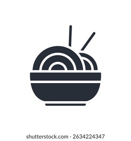 noodles icon collection .design style with background