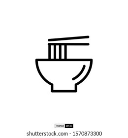 Noodles icon, design inspiration vector template for interface and any purpose