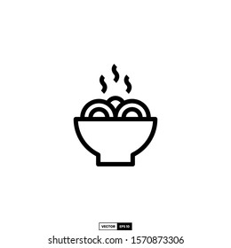 Noodles icon, design inspiration vector template for interface and any purpose