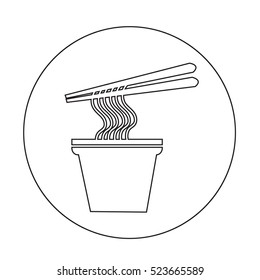 noodles icon illustration design