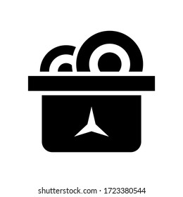noodles icon or logo isolated sign symbol vector illustration - high quality black style vector icons
