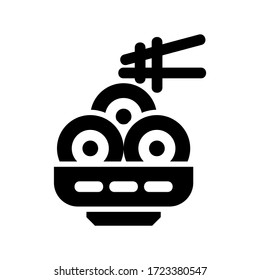 noodles icon or logo isolated sign symbol vector illustration - high quality black style vector icons
