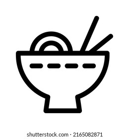 noodles icon or logo isolated sign symbol vector illustration - high quality black style vector icons

