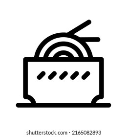 noodles icon or logo isolated sign symbol vector illustration - high quality black style vector icons
