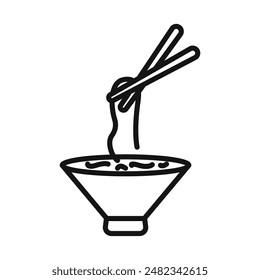 Noodles Icon Pack Asian Cuisine Illustrations for Culinary and Food Projects