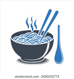 Noodles icon. Ramen. Asian food icon