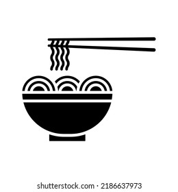 Noodles icon. ramen noodle sign. vector illustration