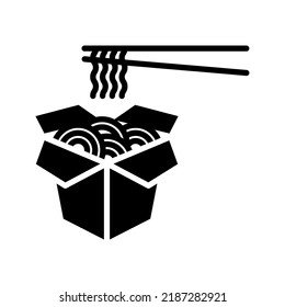 Noodles icon. ramen noodle sign. vector illustration