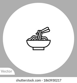 Noodles icon sign vector,Symbol, logo illustration for web and mobile