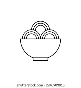 the noodles icon is suitable for your web, apk or project with a chinese new year theme