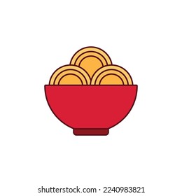 the noodles icon is suitable for your web, apk or project with a chinese new year theme