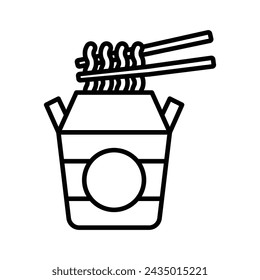 noodles icon vector design template simple and clean