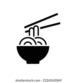 Noodles icon vector design trendy