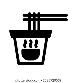 Noodles Icon Vector from Food and Drink Set