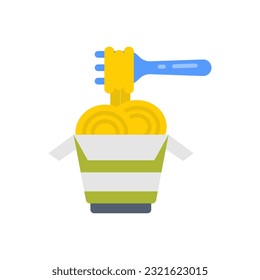 Icono de fideos en vector. Ilustración