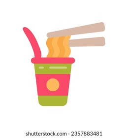 Noodles icon in vector. Illustration