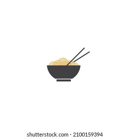 Noodles icon vector illustration logo design.