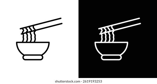 Noodles icon. vector illustration, pictogram isolated. editable