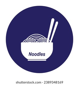 Noodles icon vector illustration symbol design