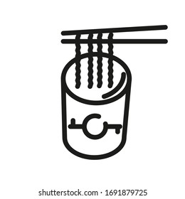 noodles  Icon  Vector Thin Line Icons Symbol