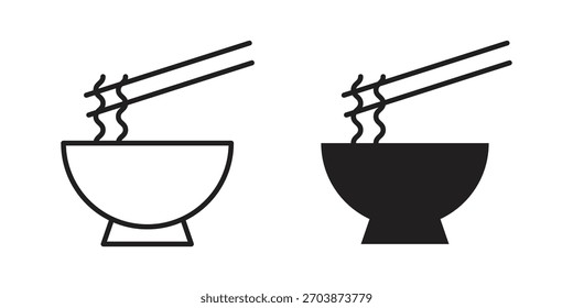 Noodles icon for web design, mobile apps