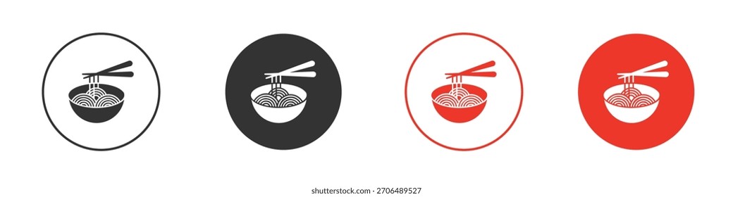 Icono de fideos. diseño de Vector de Web