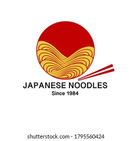 noodles logo for company, vector illustration