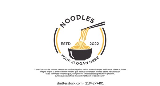 Noodles logo design vector template Premium Vector part 5