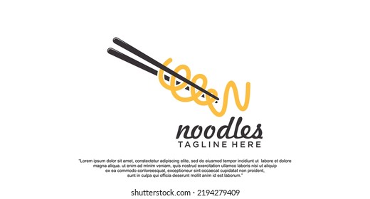 Noodles logo design vector template Premium Vector part 1