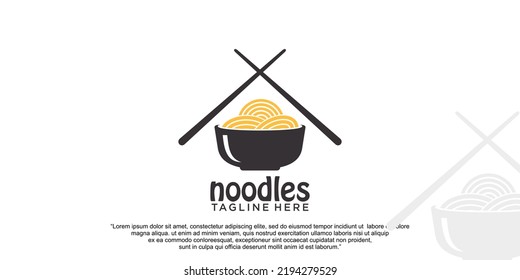 Noodles logo design vector template Premium Vector part 8