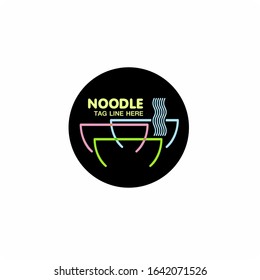 noodles logo designs simple vector Illustration - noodle vector