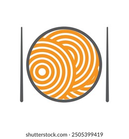 noodles logo illustration element design
